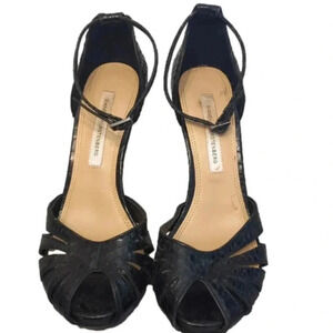 DIANE Von Furstenberg jemna snake skin heel